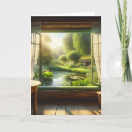 Kernpunkt: Blick auf einen Friedlichen Teich Karte