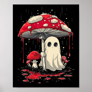 Kernpunkt Halloween Shirt Ghost Mushroom Spooky Poster