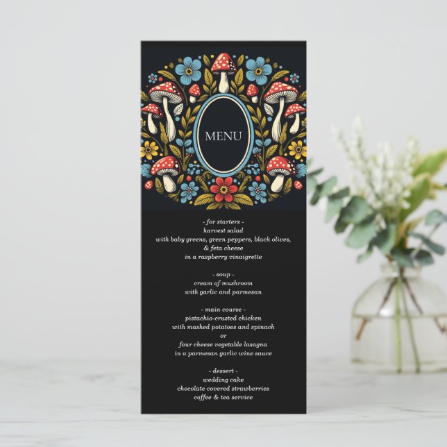 Kernwald Menükarte (Stehend Vorderseite)