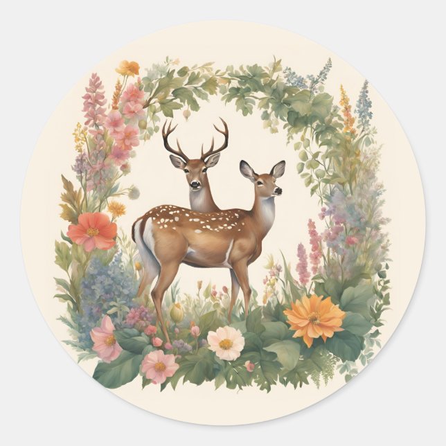 Kernwild Runder Aufkleber (Vorderseite)