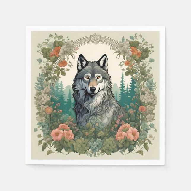 KernWolf Serviette (Vorderseite)