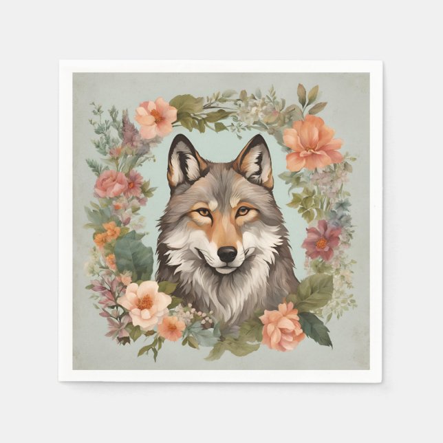 KernWolf Serviette (Vorderseite)