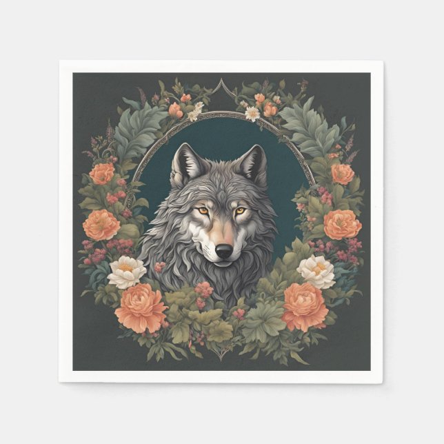 KernWolf Serviette (Vorderseite)