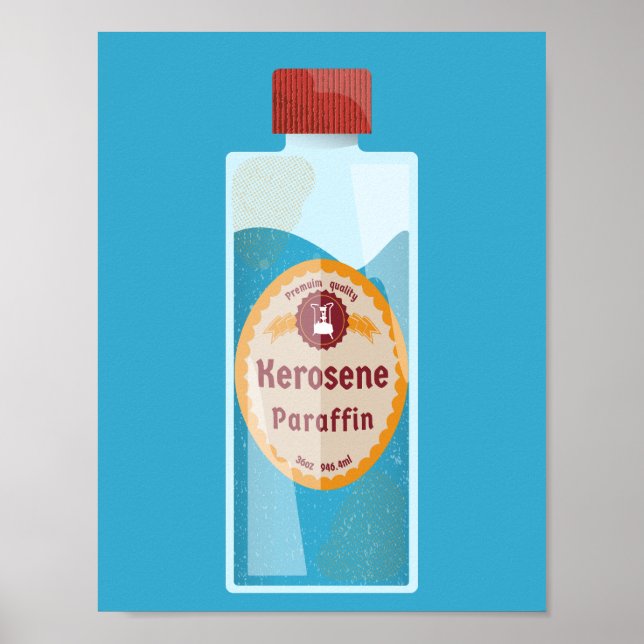 Kerosene Bottle Parffin Poster (Vorne)