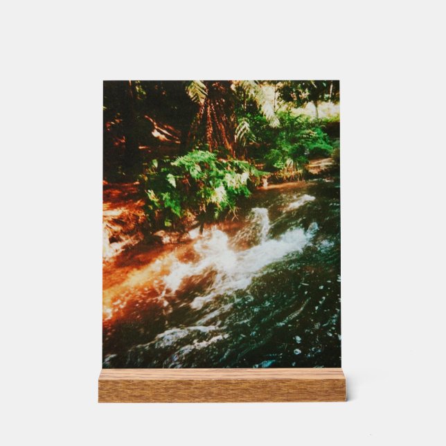 Kerosin Creek, Rotorua, Neuseeland Acrylschild (Vorderseite)