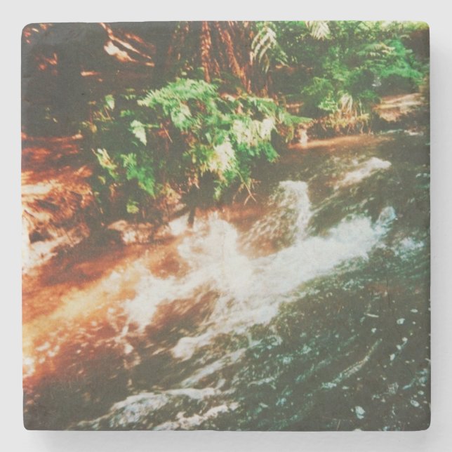 Kerosin Creek, Rotorua, Neuseeland Steinuntersetzer (Vorderseite)