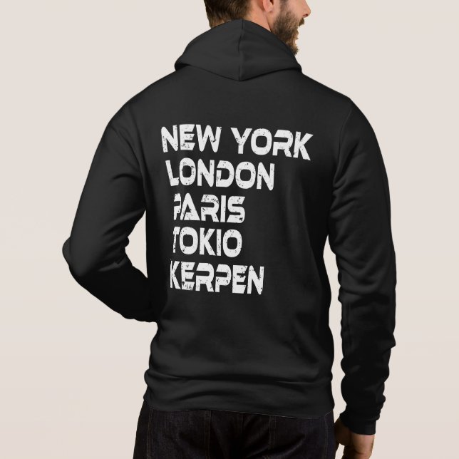 Kerpen New York London Tokio Paris Hoodie (Rückseite)