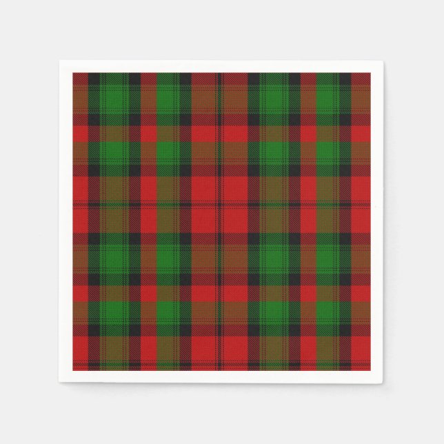 Kerr Clan Tartan Kariert Paper Napkins Serviette (Vorderseite)