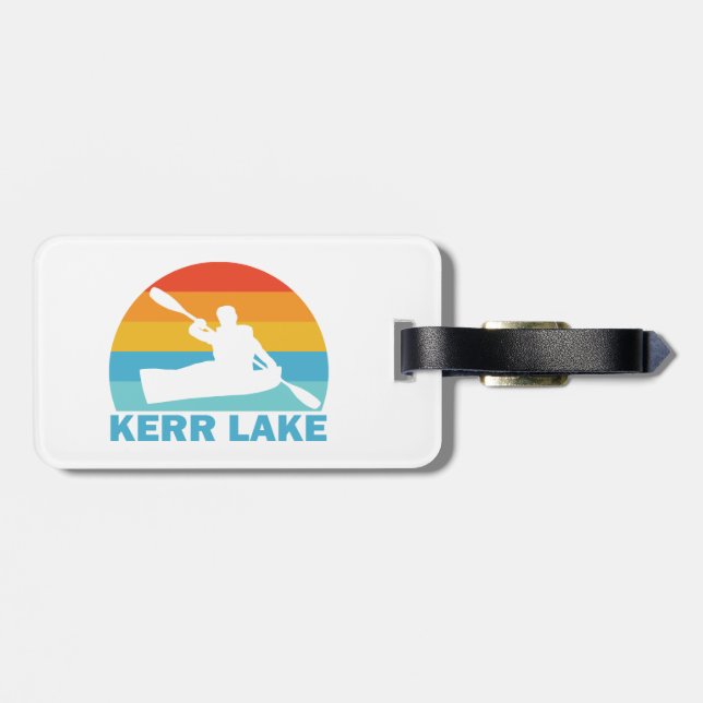Kerr Lake Virginia North Carolina Kayak Gepäckanhänger (Rückseite horizontal)