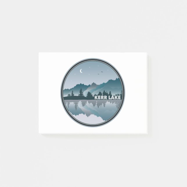 Kerr Lake Virginia North Carolina Reflektion Post-it Klebezettel (Vorderseite)