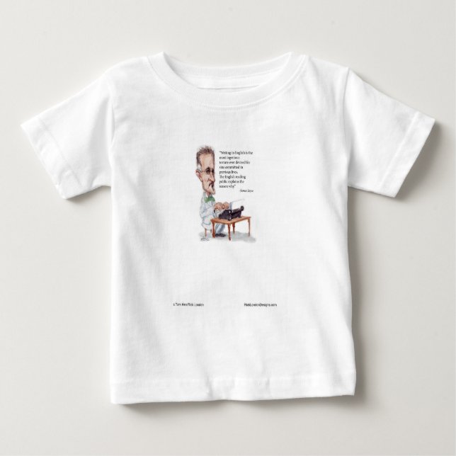 Kerr/London James Joyce & English Is Folter Quote Baby T-shirt (Vorderseite)