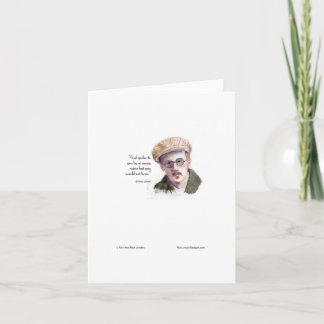 Kerr/London James Joyce & "God Spoke" Zitat Karte