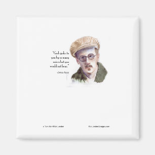 Kerr/London James Joyce & "God Spoke" Zitat Magnet