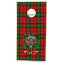 Kerr schottisches Clan-Tartan-Crest-Cornhole-Set
