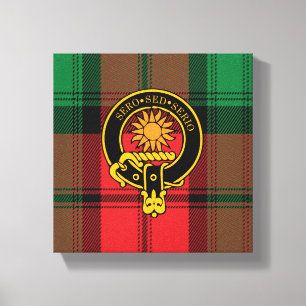 Kerr Scottish Wappen und Tartan Canvas print Leinwanddruck