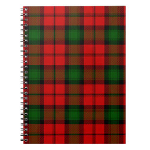 Kerr-Tartan rot grün kariert Notizblock