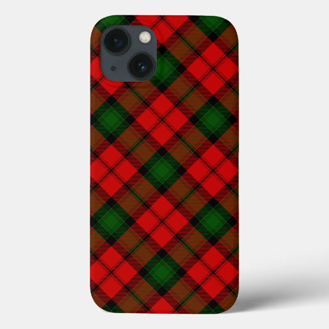 Kerr tartan rot kariert Case-Mate iPhone hülle (Rückseite)