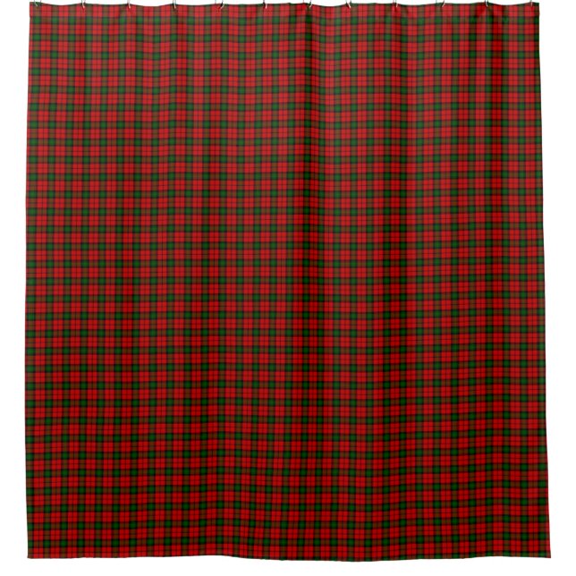 Kerr tartan rot kariert duschvorhang (Vorderseite)