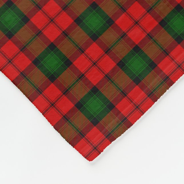 Kerr tartan rot kariert fleecedecke (Ecke)