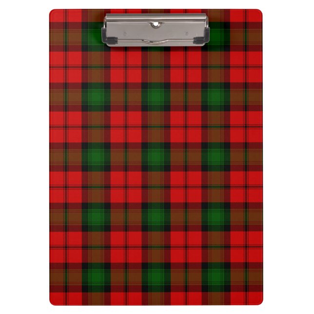 Kerr tartan rot kariert klemmbrett (Vorderseite)
