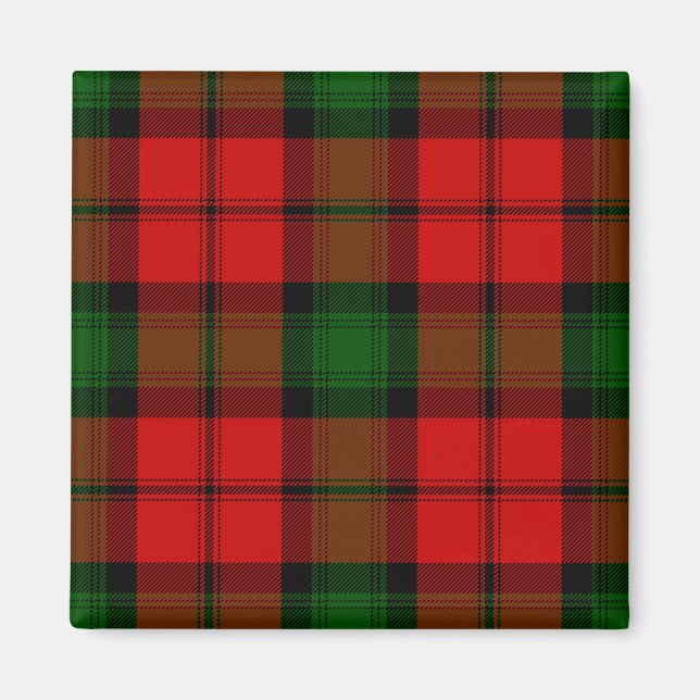 Kerr tartan rot kariert magnet (Vorne)