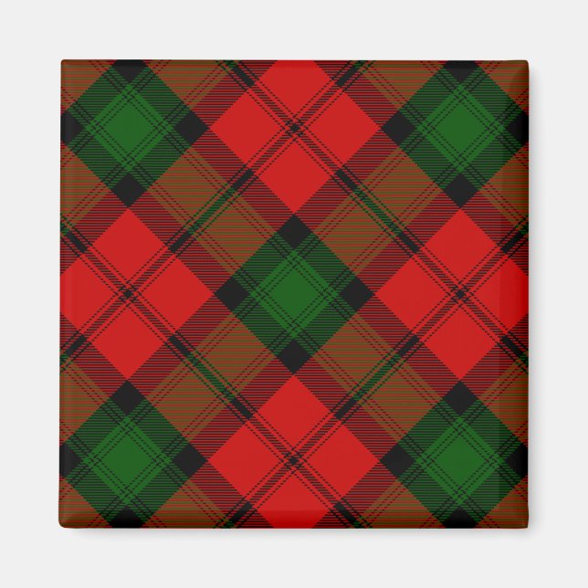 Kerr tartan rot kariert magnet (Vorne)