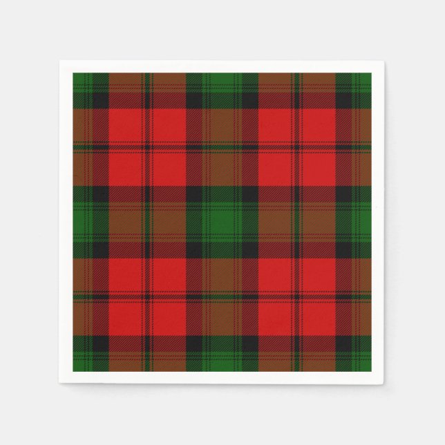 Kerr tartan rot kariert serviette (Vorderseite)