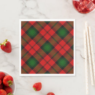 Kerr tartan rot kariert serviette
