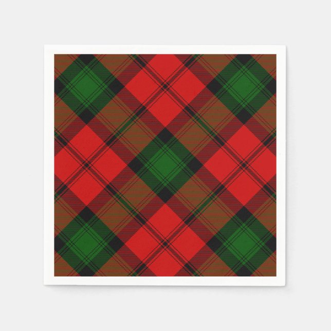 Kerr tartan rot kariert serviette (Vorderseite)