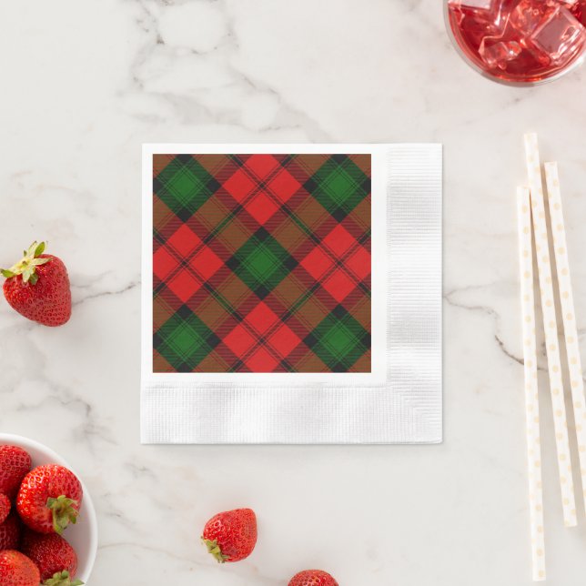 Kerr tartan rot kariert serviette (Beispiel)