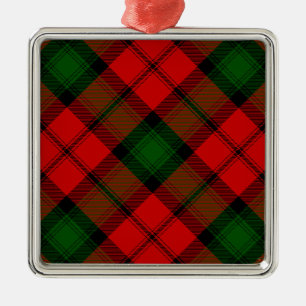 Kerr tartan rot kariert silbernes ornament