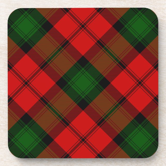Kerr tartan rot kariert untersetzer (Vorderseite)