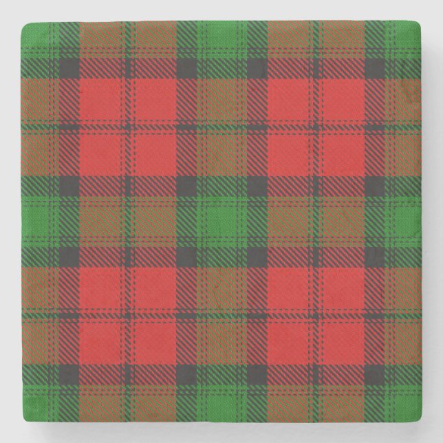 Kerr Tartan Steinuntersetzer (Vorderseite)