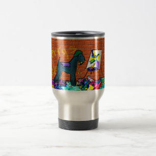 KERRY-BLAU-TERRIERgraffiti-KÜNSTLER größere Tasse