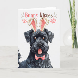 Kerry Blue Terrier Dog Bunny Ears für Ostern Feiertagskarte