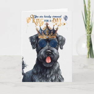 Kerry Blue Terrier Dog King für Day Funny Birthday Karte