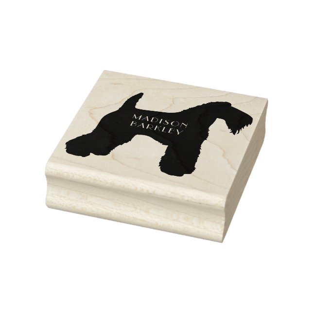 Kerry Blue Terrier Doppy Welpe Gummistempel (Stempel)