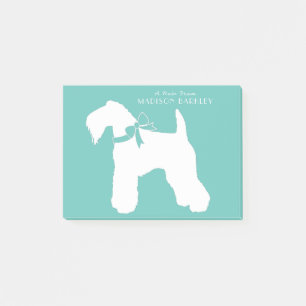 Kerry Blue Terrier Doppy Welpe Post-it Klebezettel