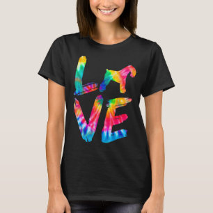 Kerry Blue Terrier Gefärbte Krawatte Liebe Dog Mam T-Shirt