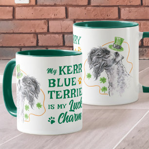 Kerry Blue Terrier Lucky Charm Irish Dog Liebhaber Tasse