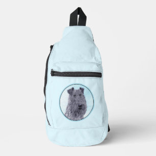 Kerry Blue Terrier Malerei Niedliche Original Dog Crossbody Bag