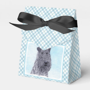 Kerry Blue Terrier Malerei Niedliche Original Dog Geschenkschachtel