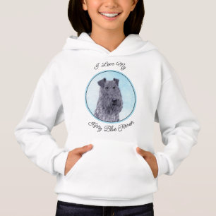 Kerry Blue Terrier Malerei Niedliche Original Dog Hoodie