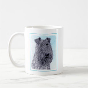 Kerry Blue Terrier Malerei Niedliche Original Dog Kaffeetasse