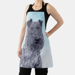 Kerry Blue Terrier Malerei Süße Original-Hunde-Kun Schürze