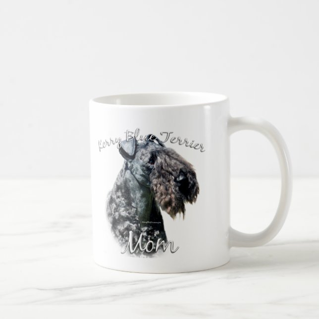 Kerry Blue Terrier Mama 2 Tasse (Rechts)
