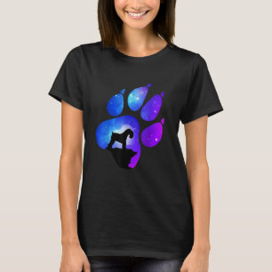 Kerry Blue Terrier Paw Dog Mama Vater T-Shirt