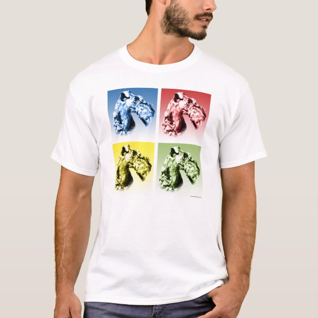 Kerry Blue Terrier Popart T-Shirt (Vorderseite)