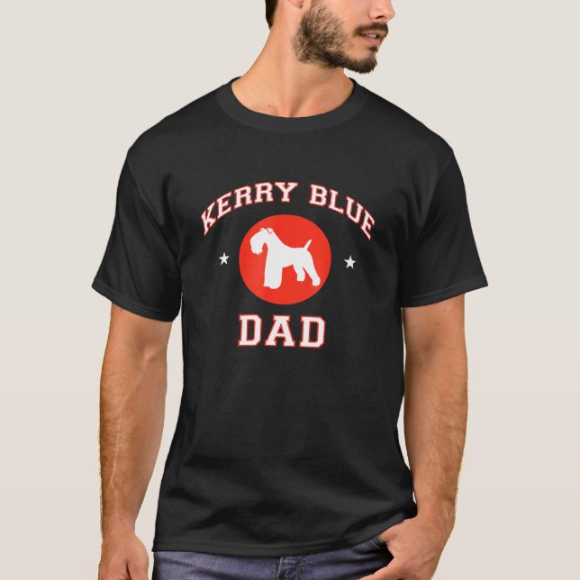 Kerry Blue Terrier Vater T-Shirt (Vorderseite)