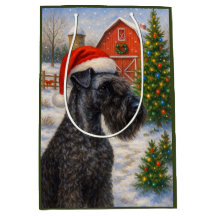 Kerry Blue Terrier Weihnachtskarte